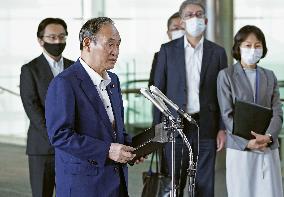 Japan PM Suga after N. Korea projectile launch