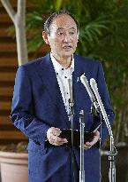 Japan PM Suga after N. Korea projectile launch
