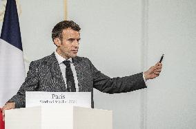 President Macron Press Conference - Paris