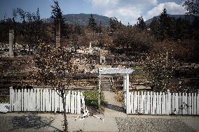 Wildfire Damages In Lytton - British Colombia