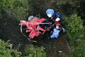 Helicopter crash in eastern Japan