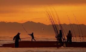 Salmon fishing in Hokkaido