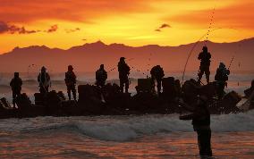 Salmon fishing in Hokkaido