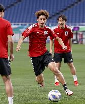 Football: Japan's training for World Cup qualifier vs. Australia