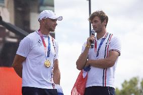 France Gold Medalists In The Men Double Sculls - Paris