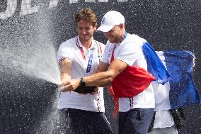 France Gold Medalists In The Men Double Sculls - Paris