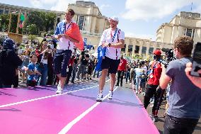 France Gold Medalists In The Men Double Sculls - Paris