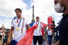 France Gold Medalists In The Men Double Sculls - Paris