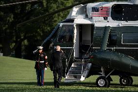 President Biden Departs White House for Weekend at Camp David