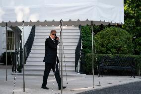 President Biden Departs White House for Weekend at Camp David