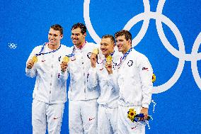 Tokyo Olympics - USA won gold on men's 4x100m medley relay