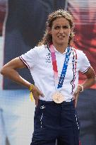 French Medalists of the Olympics Games at the Trocadero - Paris