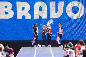 French Medalists of the Olympics Games at the Trocadero - Paris