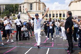 French Medalists of the Olympics Games at the Trocadero - Paris