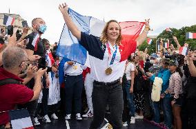 French Judo Team Medalist At Trocadero - Paris