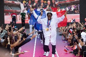 Team France Judo Medalists At Trocadero - Paris