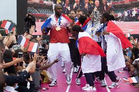 Team France Judo Medalists At Trocadero - Paris