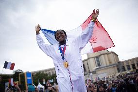 Team France Judo Medalists At Trocadero - Paris