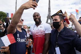 Team France Judo Medalists At Trocadero - Paris