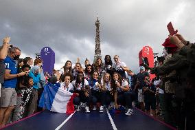 Team France Judo Medalists At Trocadero - Paris