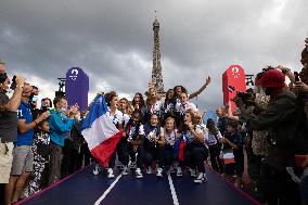 Team France Judo Medalists At Trocadero - Paris