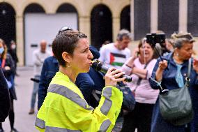 Anti Health Pass Rally Outside Constitutional Council - Paris