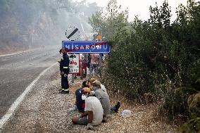 Wild Fires Engulfing The Coastal Town Of Marmaris - Turkey