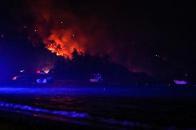 Wild Fires Engulfing The Coastal Town Of Marmaris - Turkey