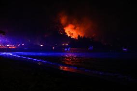 Wild Fires Engulfing The Coastal Town Of Marmaris - Turkey