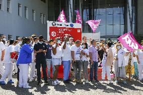 Nursing Staff Protest Mandatory Vaccination - Marseille