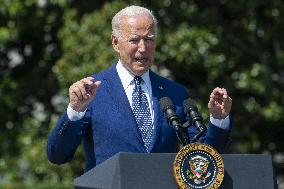 President Biden Delivers Remarks On Clean Energy - Washington