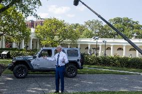 President Biden Delivers Remarks On Clean Energy - Washington