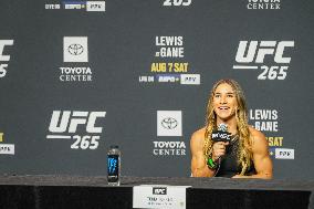 UFC 265 - Lewis And Gane Face Off - Houston