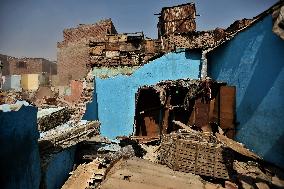Destruction Of Ezbet Abu Qarn Real Estate In Old Cairo - Egypt