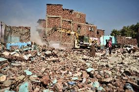 Destruction Of Ezbet Abu Qarn Real Estate In Old Cairo - Egypt