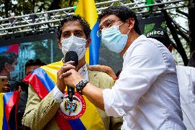 Colombia Presidential Elections Camilo Romero Candidate - Bogota