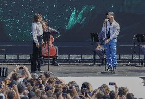 Olympic handover ceremony - Woodkid concert - Paris