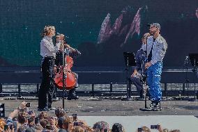 Olympic handover ceremony - Woodkid concert - Paris