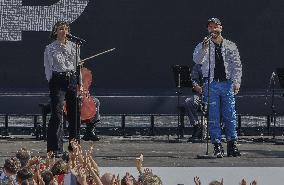 Olympic handover ceremony - Woodkid concert - Paris