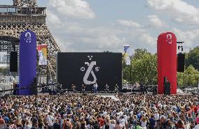 Olympic handover ceremony - Woodkid concert - Paris