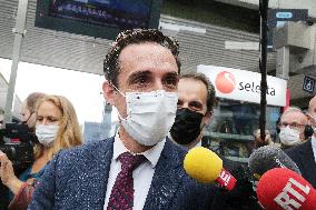 Minister JB Djebbari at Gare de Lyon as France extended health pass - Paris