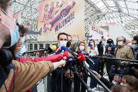 Minister JB Djebbari at Gare de Lyon as France extended health pass - Paris