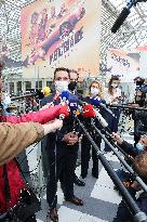 Minister JB Djebbari at Gare de Lyon as France extended health pass - Paris