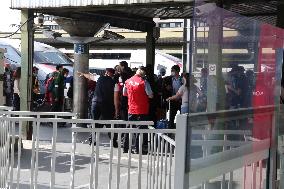 Minister JB Djebbari at Gare de Lyon as France extended health pass - Paris