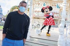 Kylian Mbappe At Disneyland Paris - Paris