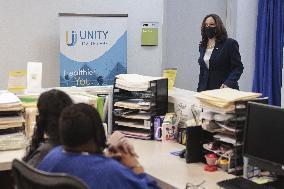 Vice President Kamala Harris visits Unity Health CareÕs Brentwood Health Center