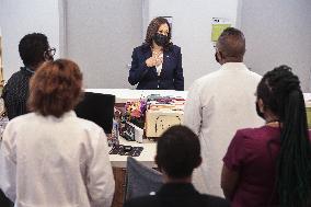 Vice President Kamala Harris visits Unity Health CareÕs Brentwood Health Center