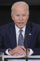 DC: President Biden participates in a briefing from the FEMA Administration, Homeland Security and Covid-19 response teams