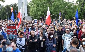 Protest For Media Freedom - Warsaw