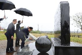 Japan PM Kishida visits disaster-hit Fukushima town